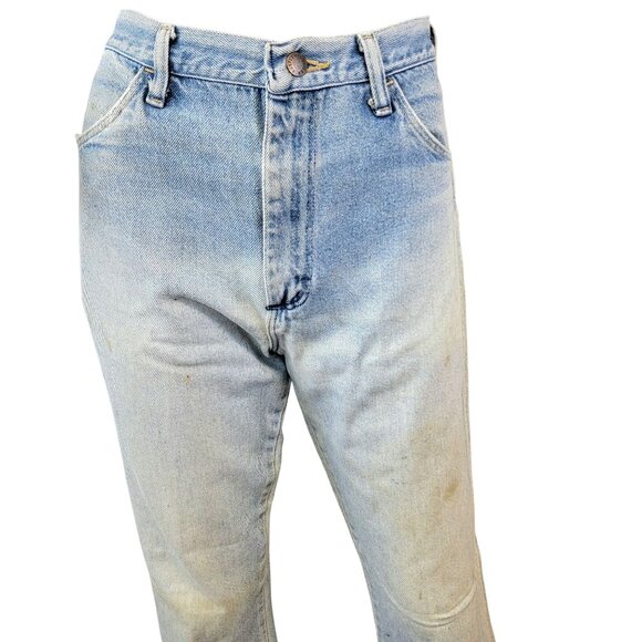 Rustler Jeans Vintage 80s 30 x 32 Women High Rise Boot Cut Light Wash Denim Pant - Picture 3 of 16